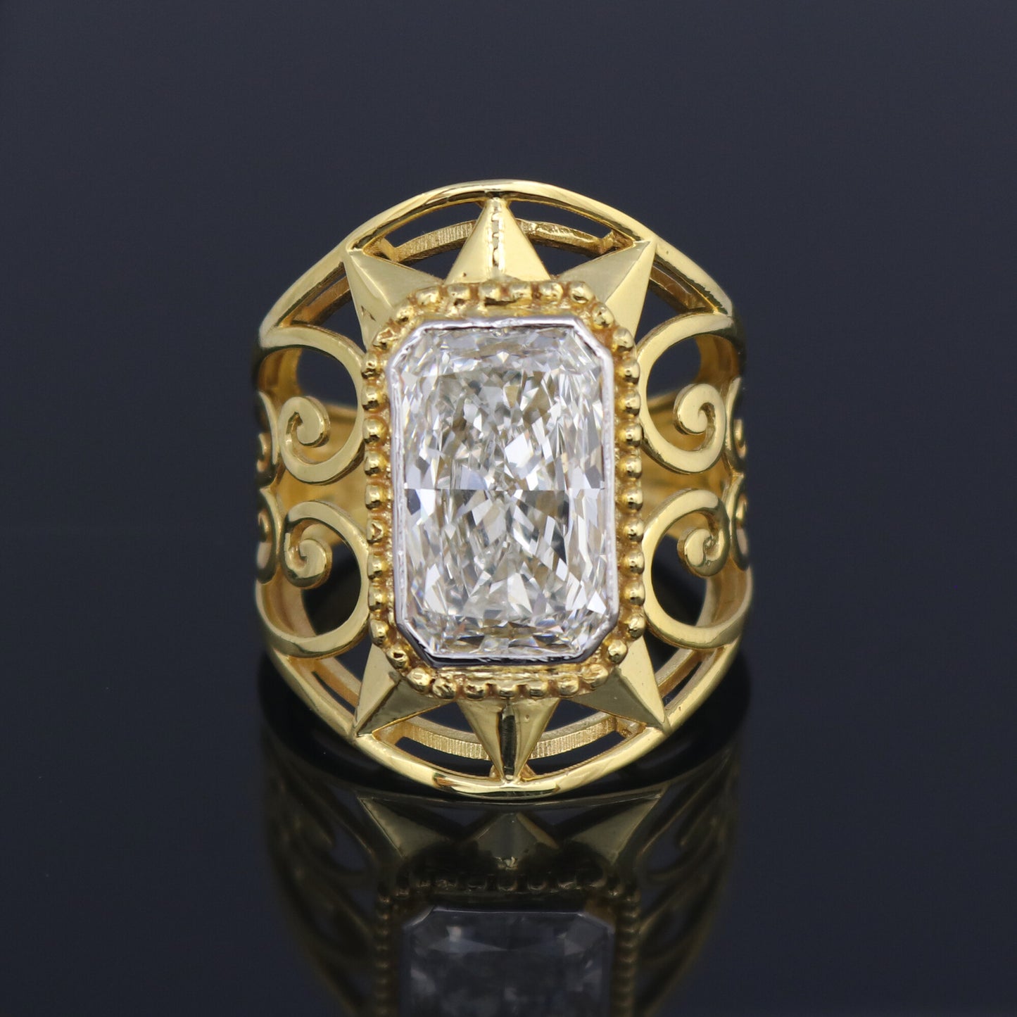 14K Lab Grown Diamond Sleek Polished Band Ring
