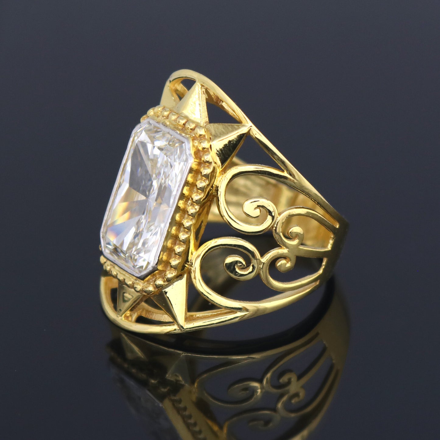 14K Lab Grown Diamond Sleek Polished Band Ring