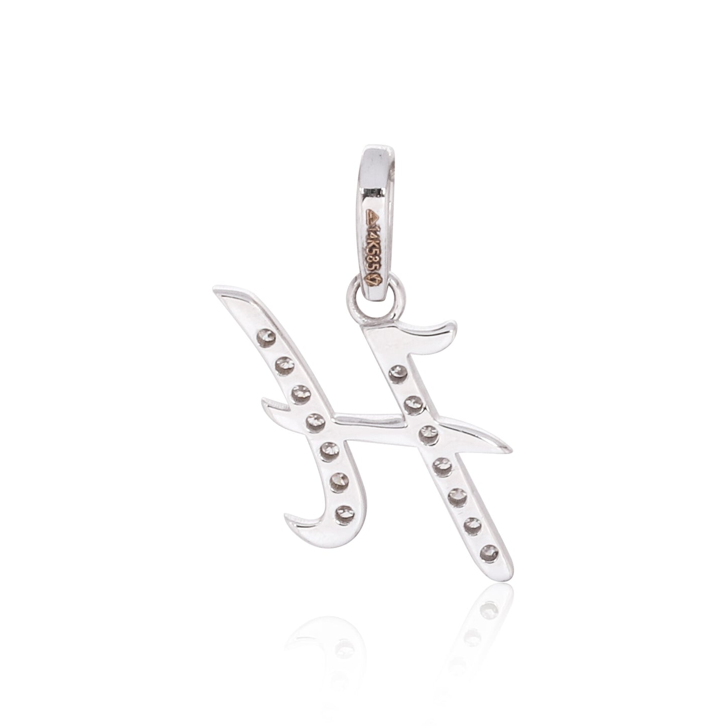 18K Lab Grown Diamond Solitaire Pendant Necklace