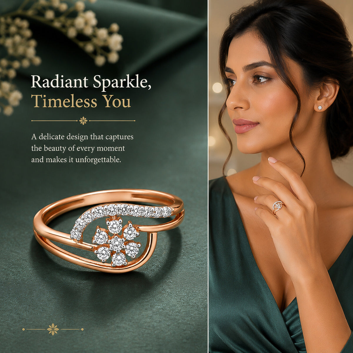 18K Lab Grown Diamond Round-Cut Halo Ring