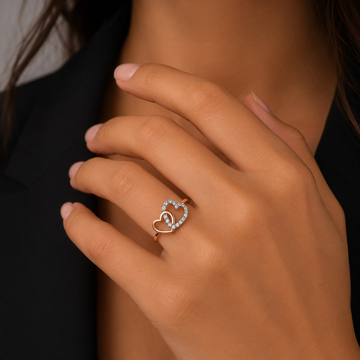 18K Lab Grown Diamond Round-Cut Halo Ring