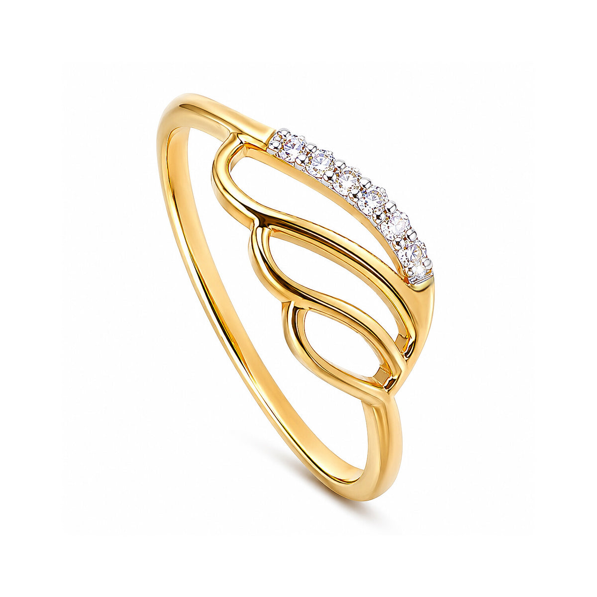 18K Lab Grown Diamond Round Delicate Cluster Ring | IGI Certified