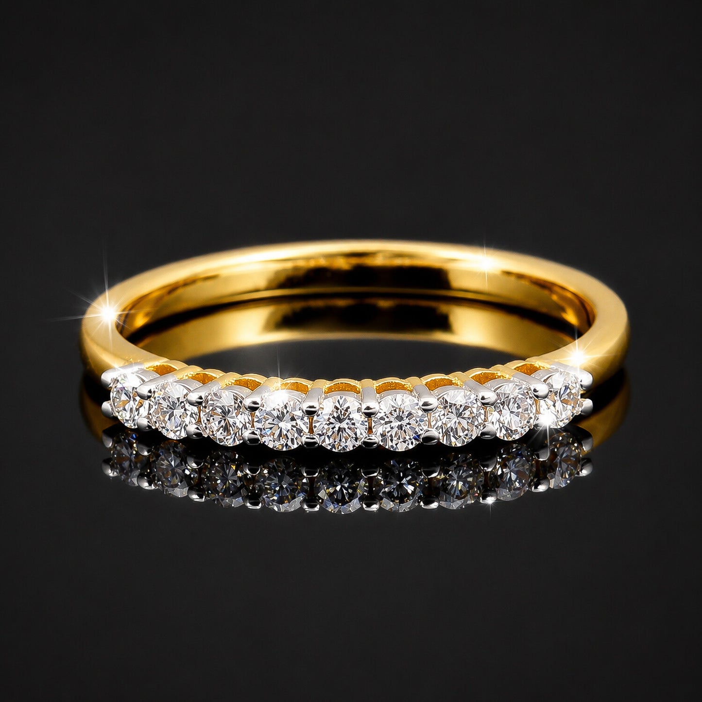 14K/18K Lab Grown Diamond Round Halo Ring (0.36 ct tw) - BIS Hallmarked Gold
