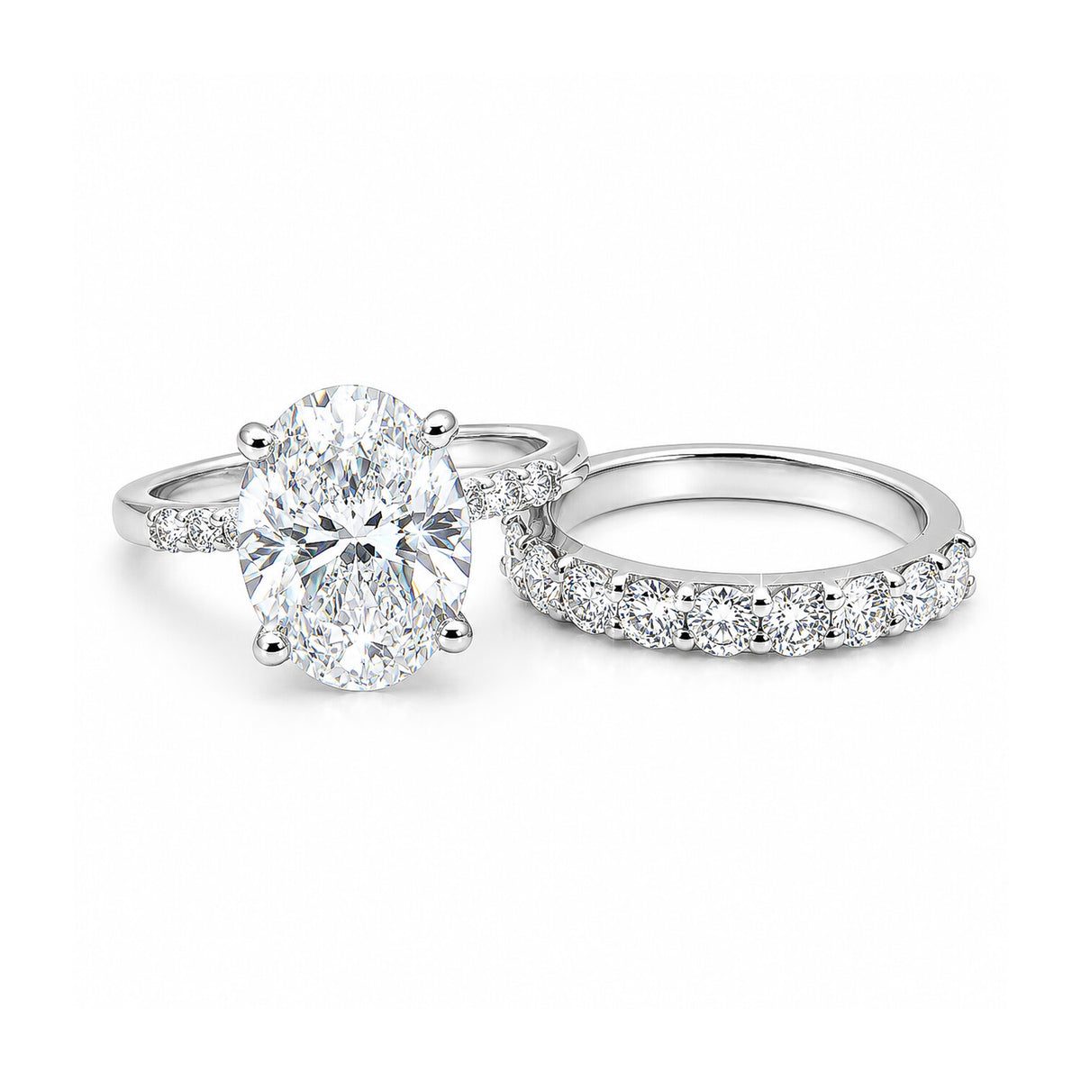 18K Lab Grown Diamond Oval Halo Ring (0.79 ct tw) - BIS Hallmarked Gold