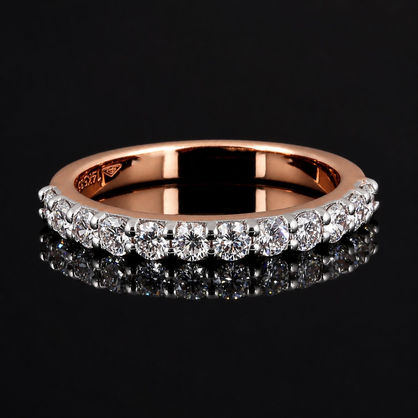 14K/18K Lab Grown Diamond Round Halo Ring (0.25 ct tw) - BIS Hallmarked Gold