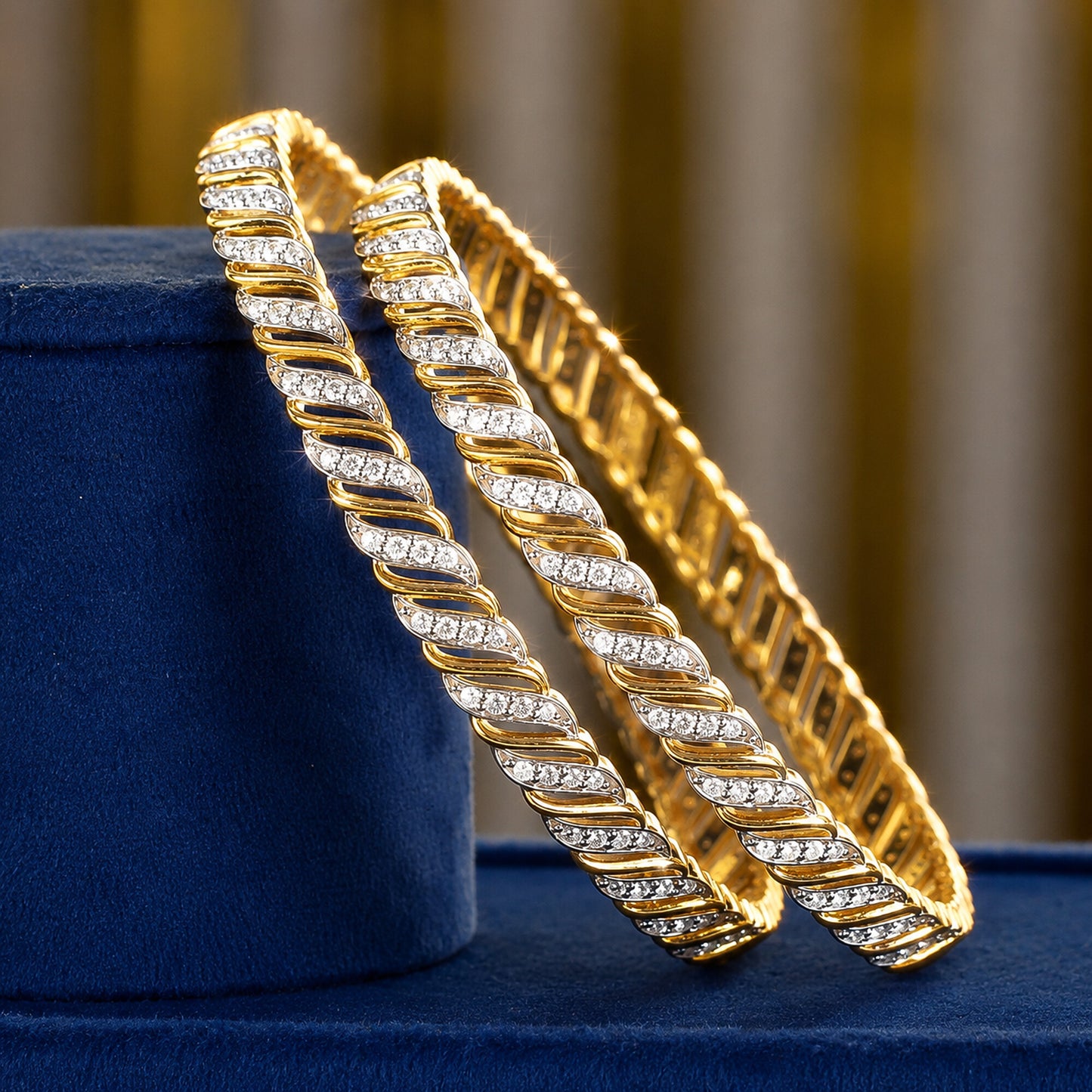 18K Lab Grown Diamond Tennis Bracelet – Round Cut, 2.72ct, BIS Hallmark Gold