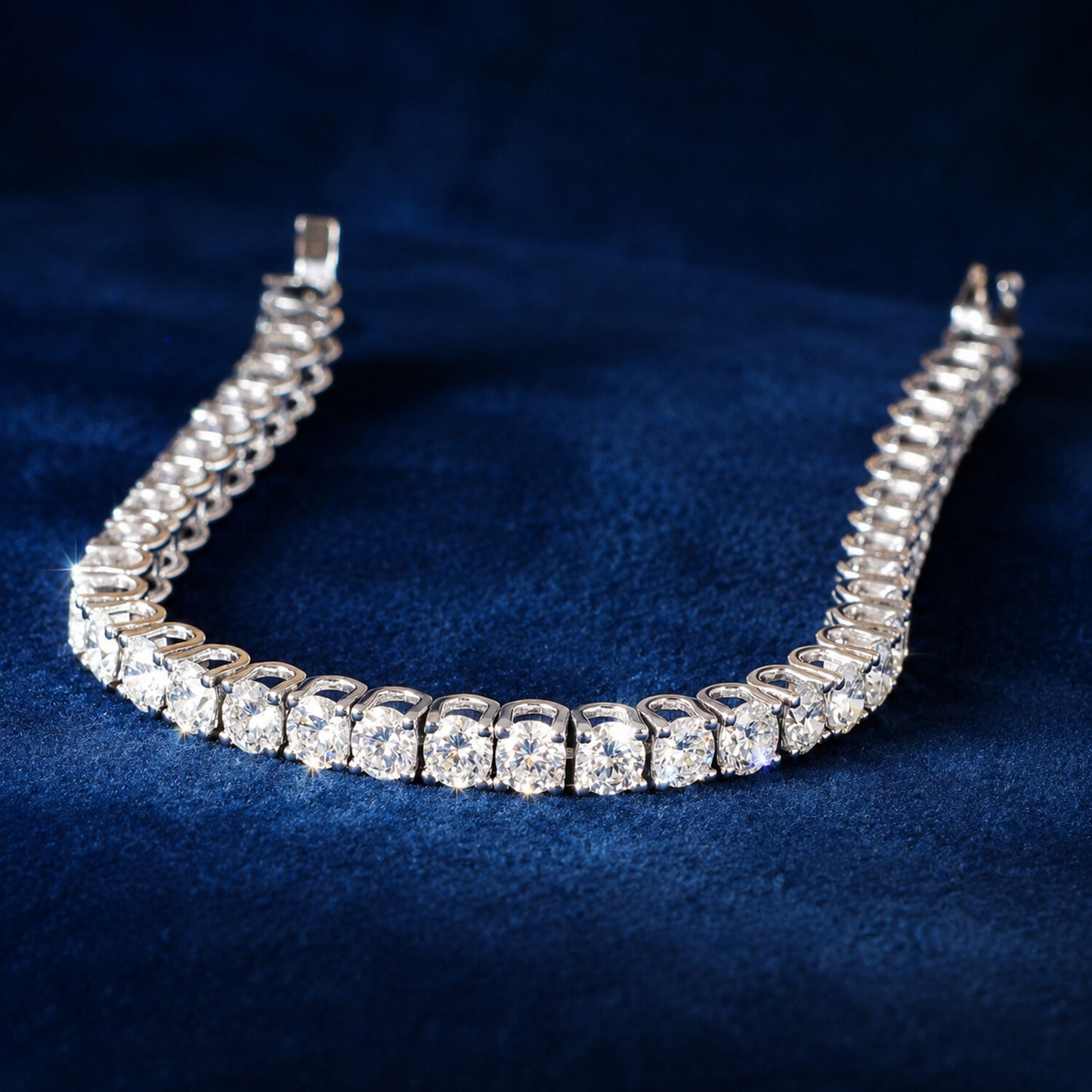 14K/18K Lab Grown Diamond Tennis Bracelet – Round Cut, 5.85ct, BIS Hallmark Gold