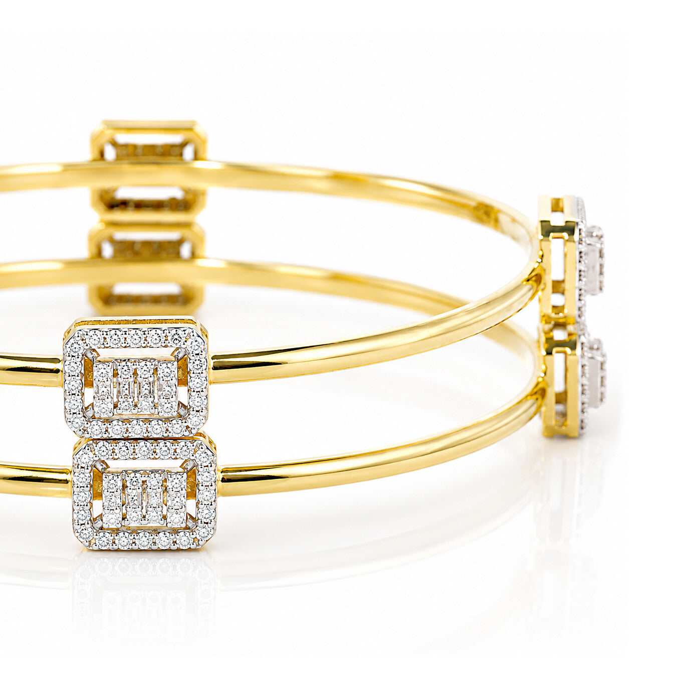 14K/18K Lab Grown Diamond Tennis Bracelet – Round Cut, 1.87ct, BIS Hallmark Gold