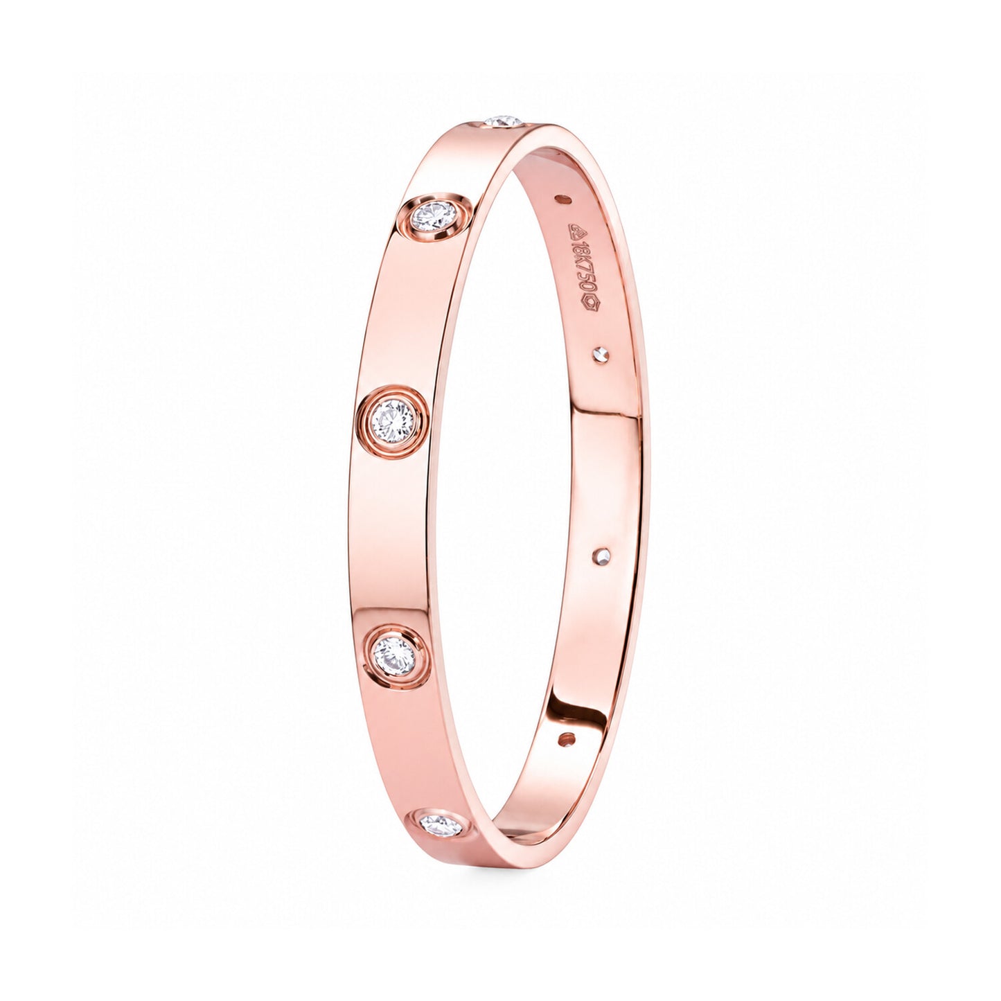 18K Lab Grown Diamond Tennis Bracelet – Round Cut, 1.49ct, BIS Hallmark Gold