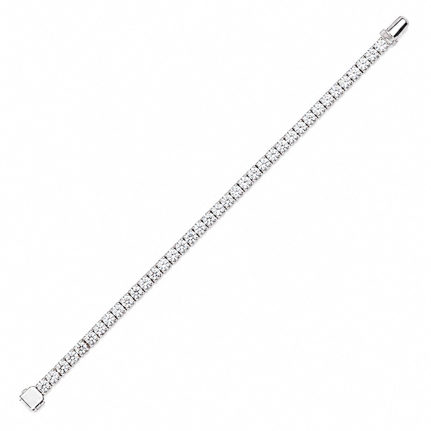 18K Lab Grown Diamond Tennis Bracelet – Round Cut, 5.4ct, BIS Hallmark Gold