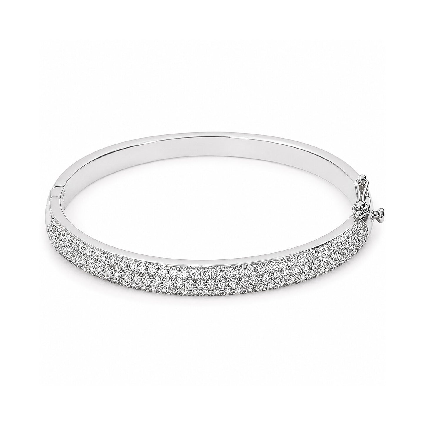 18K Lab Grown Diamond Tennis Bracelet – Round Cut, 3.26ct, BIS Hallmark Gold