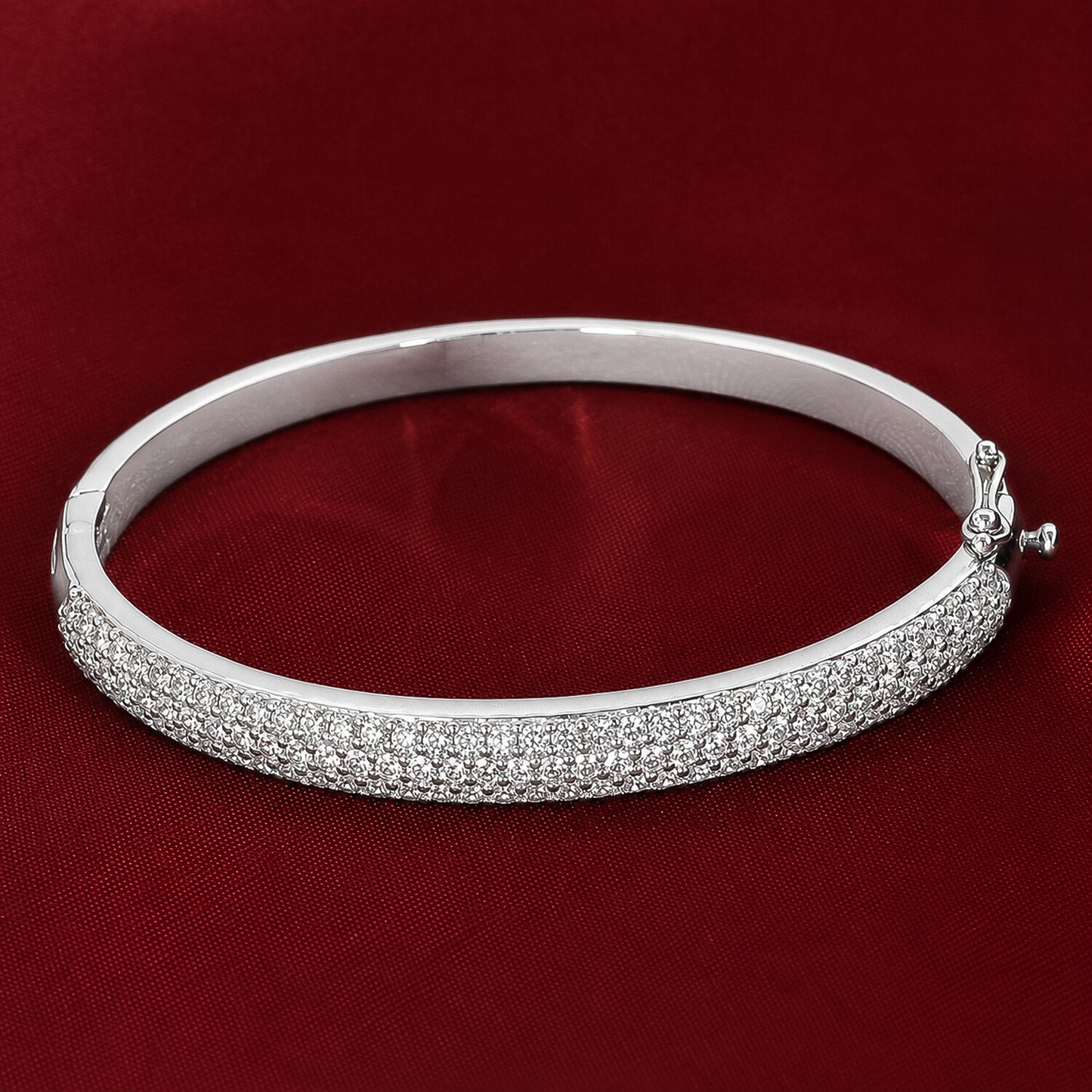 18K Lab Grown Diamond Tennis Bracelet – Round Cut, 3.26ct, BIS Hallmark Gold