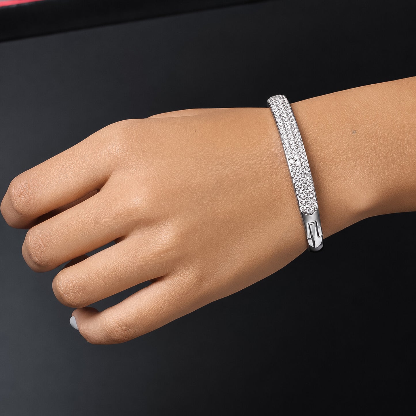 18K Lab Grown Diamond Tennis Bracelet – Round Cut, 3.26ct, BIS Hallmark Gold