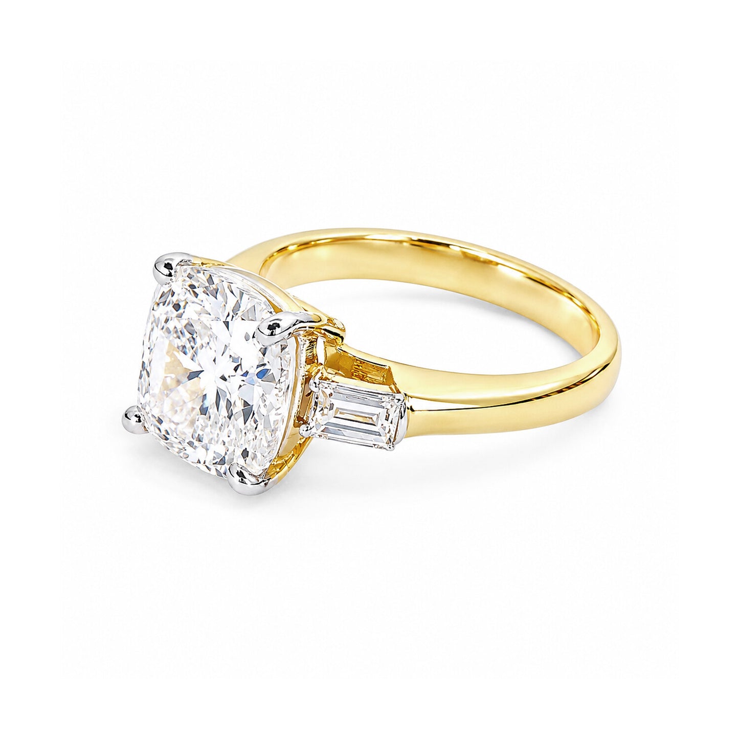 14K/18K Lab Grown Diamond Round Cut Ring for Women