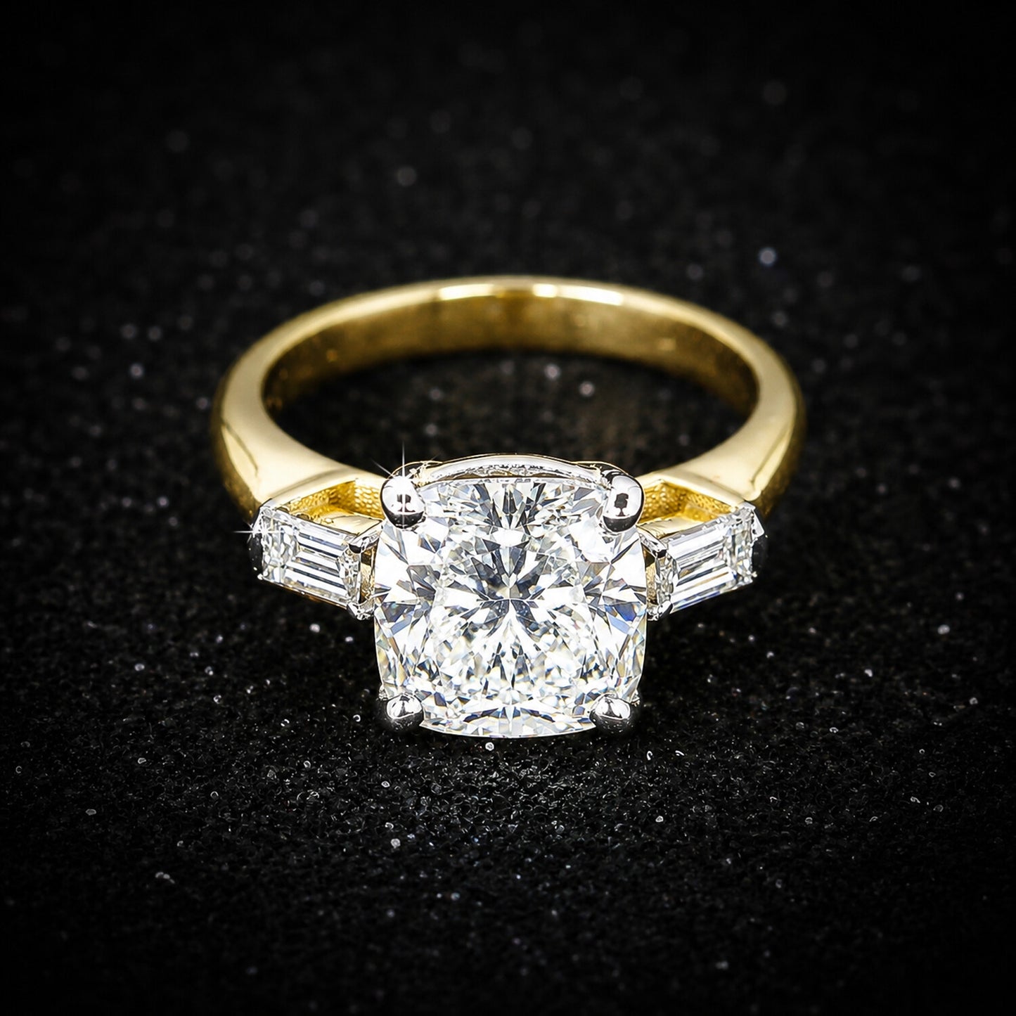 14K/18K Lab Grown Diamond Round Cut Ring for Women