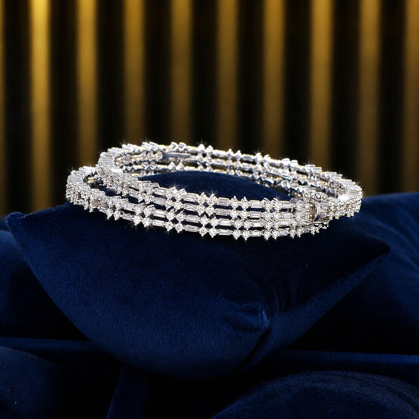 14K/18K Lab Grown Diamond Tennis Bracelet – Round Cut, 7ct, BIS Hallmark Gold