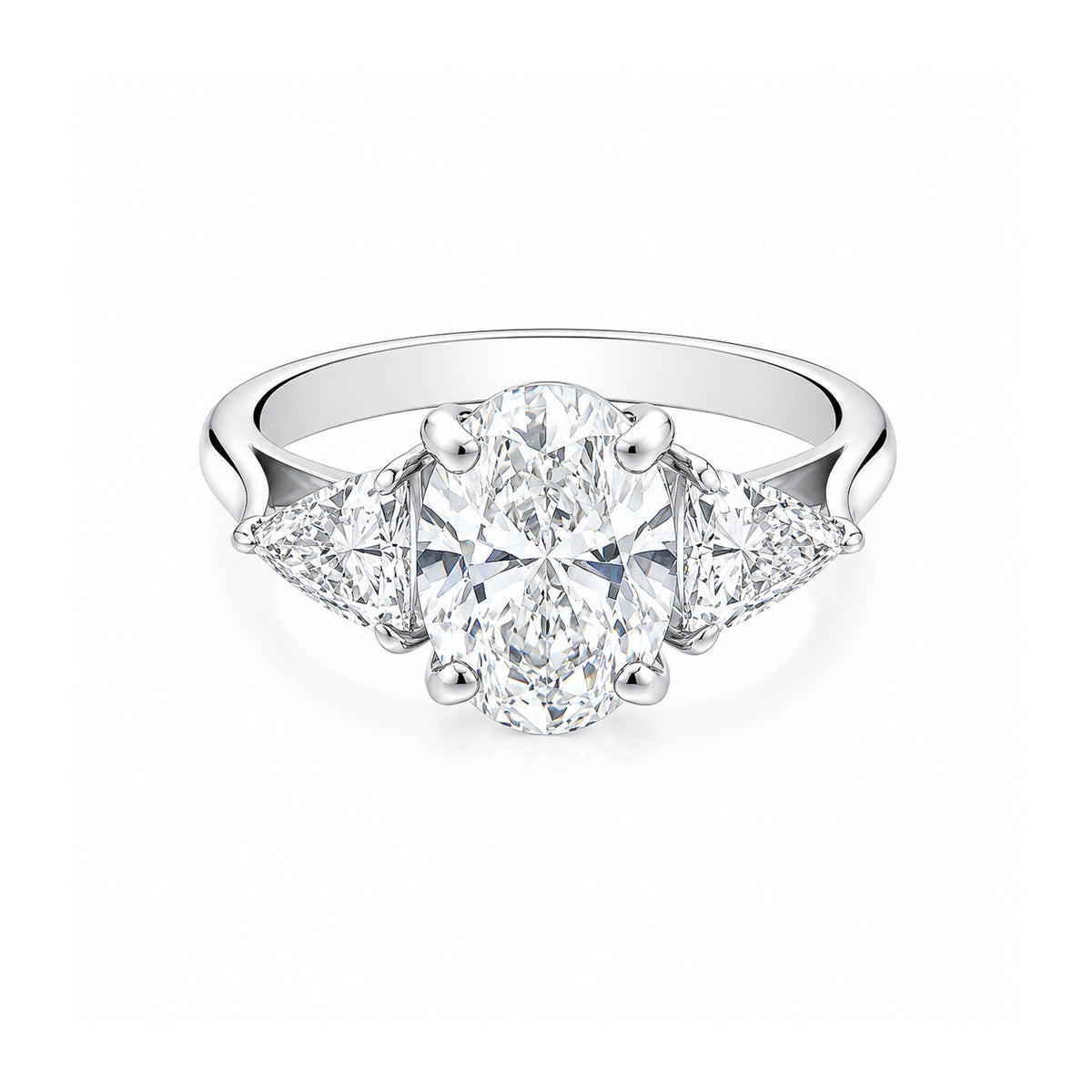 18K Lab Grown Diamond Oval Halo Ring (0.67 ct tw) - BIS Hallmarked Gold