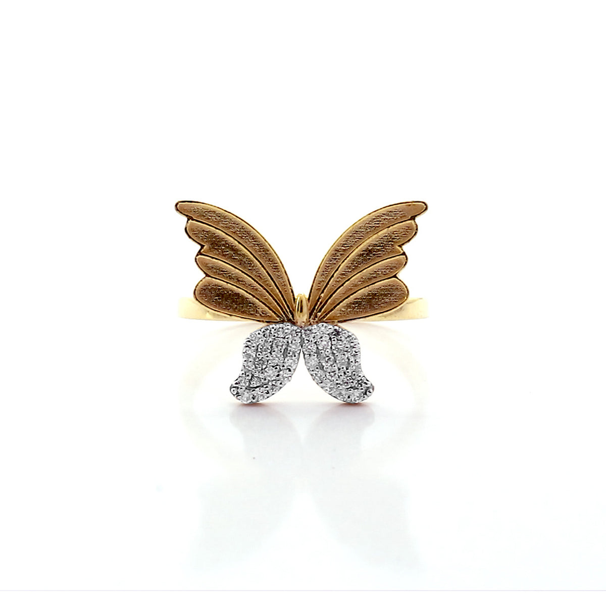 14K Lab Grown Diamond Round Pave Cluster Ring | IGI Certified