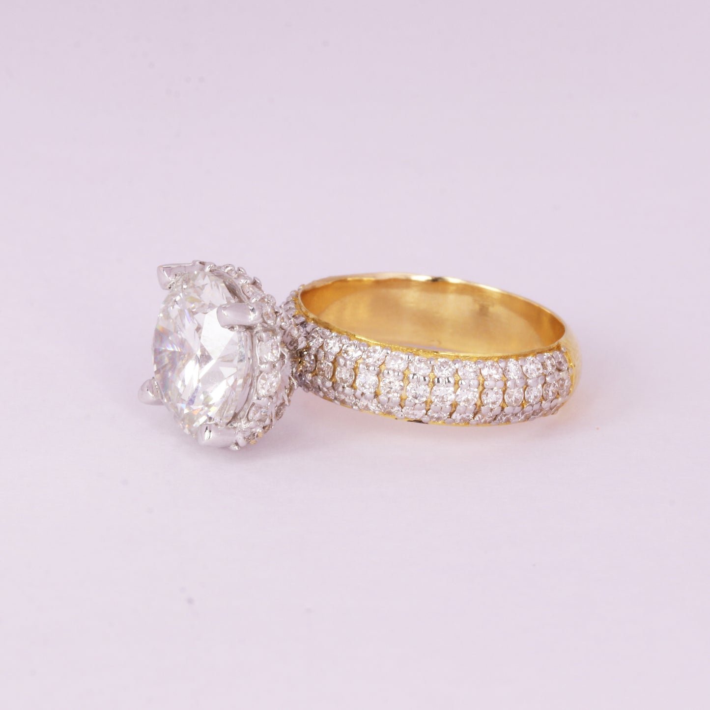 14K Lab Grown Diamond Round Solitaire Ring | IGI Certified