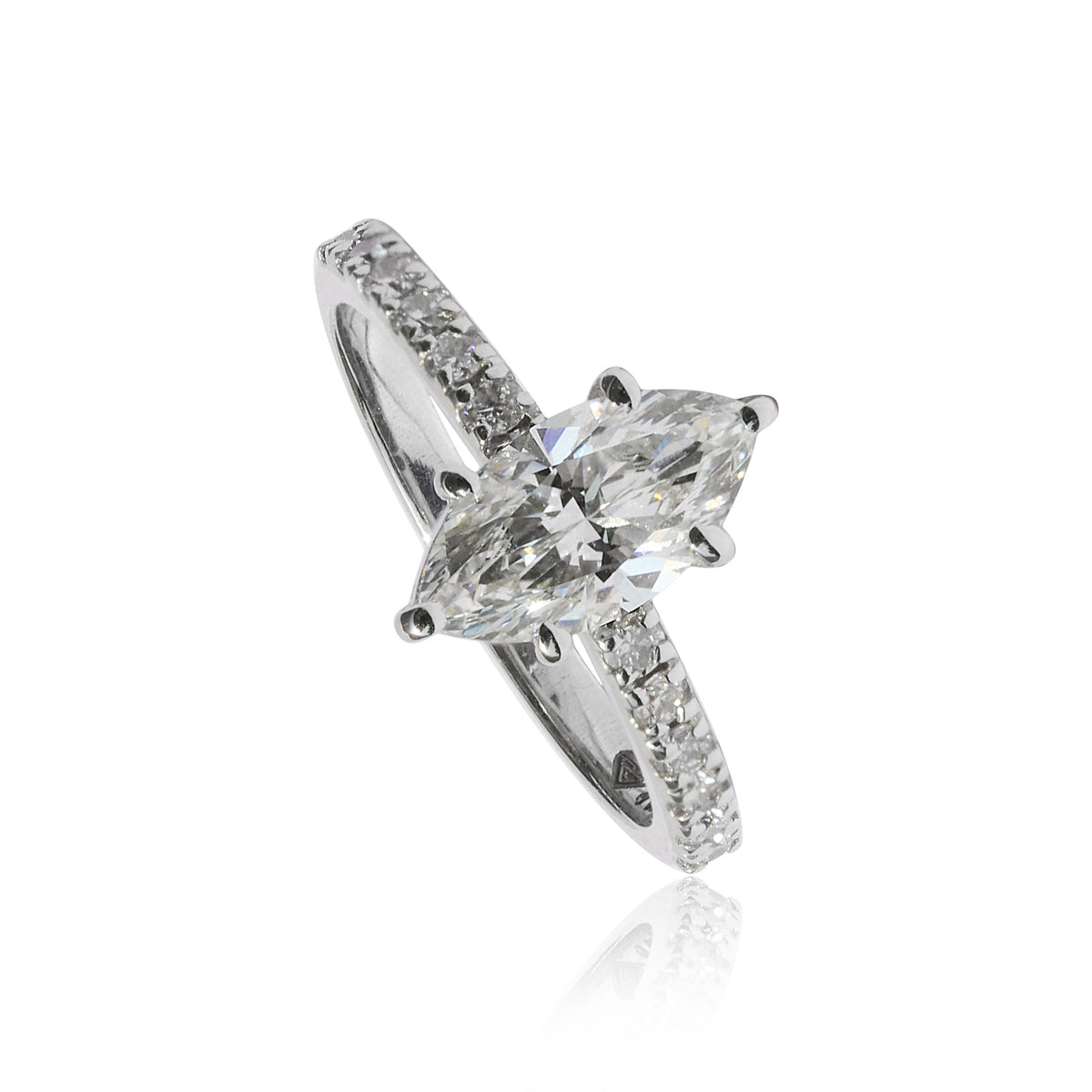 14K/18K Lab Grown Diamond Fancy Halo Ring (0.24 ct tw) - BIS Hallmarked Gold