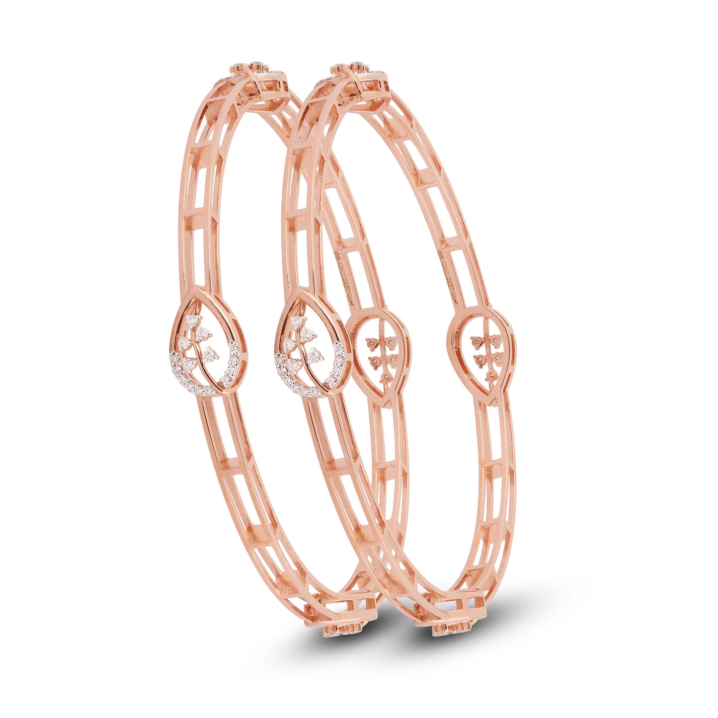 18K Lab Grown Diamond Tennis Bracelet – Round Cut, 0.88ct, BIS Hallmark Gold