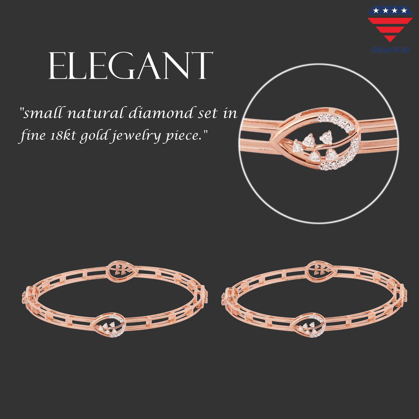 18K Lab Grown Diamond Tennis Bracelet – Round Cut, 0.88ct, BIS Hallmark Gold