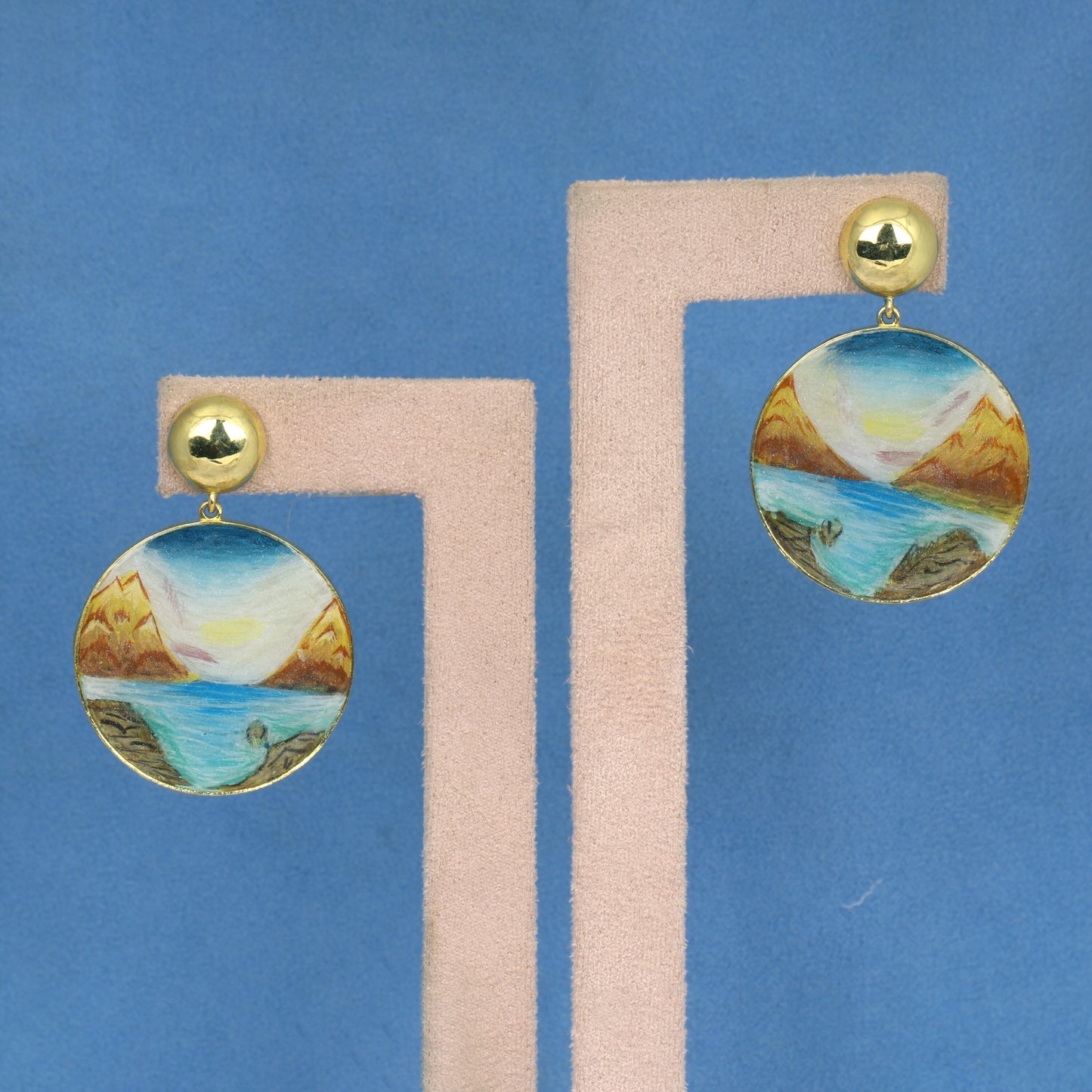 18K Lab-Created Black Onyx Pear Drop Earrings