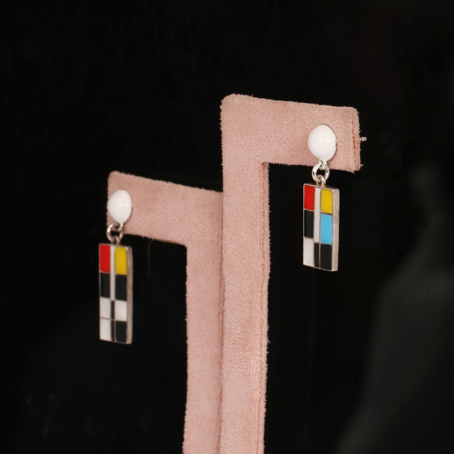 18K Lab-Created Black Onyx Fancy Drop Earrings