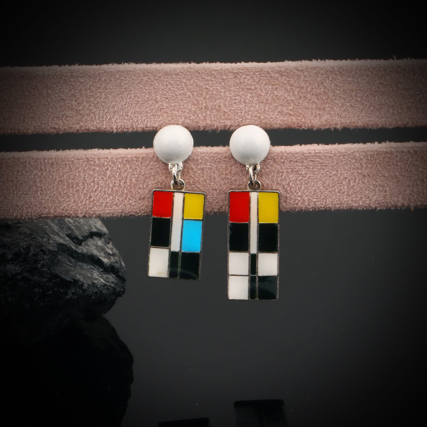18K Lab-Created Black Onyx Fancy Drop Earrings