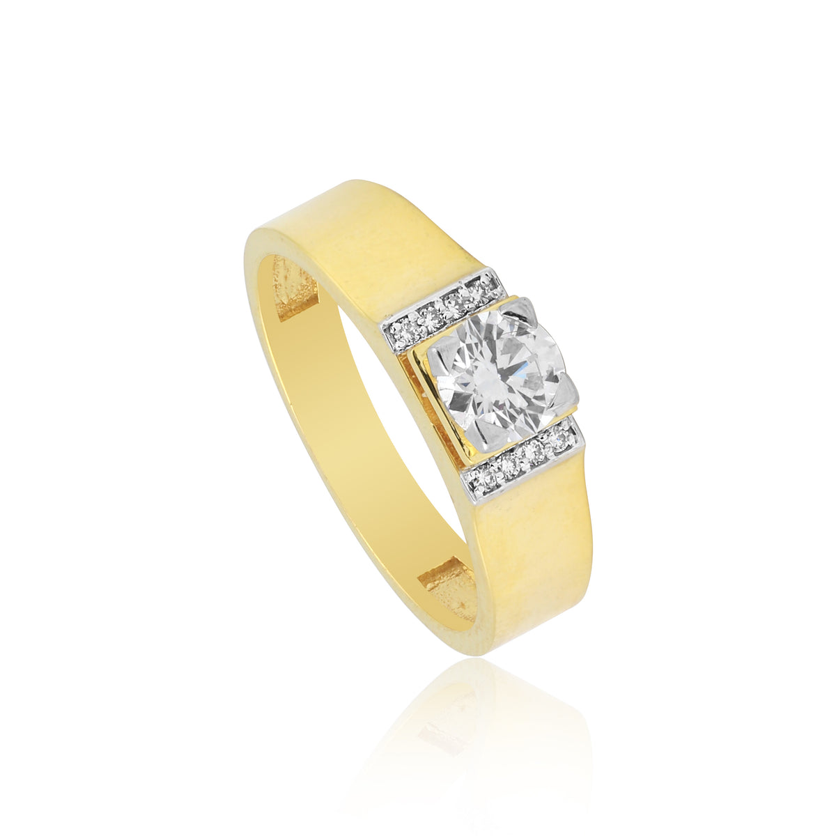 14K/18K Lab Grown Diamond Round Cut Ring for Women