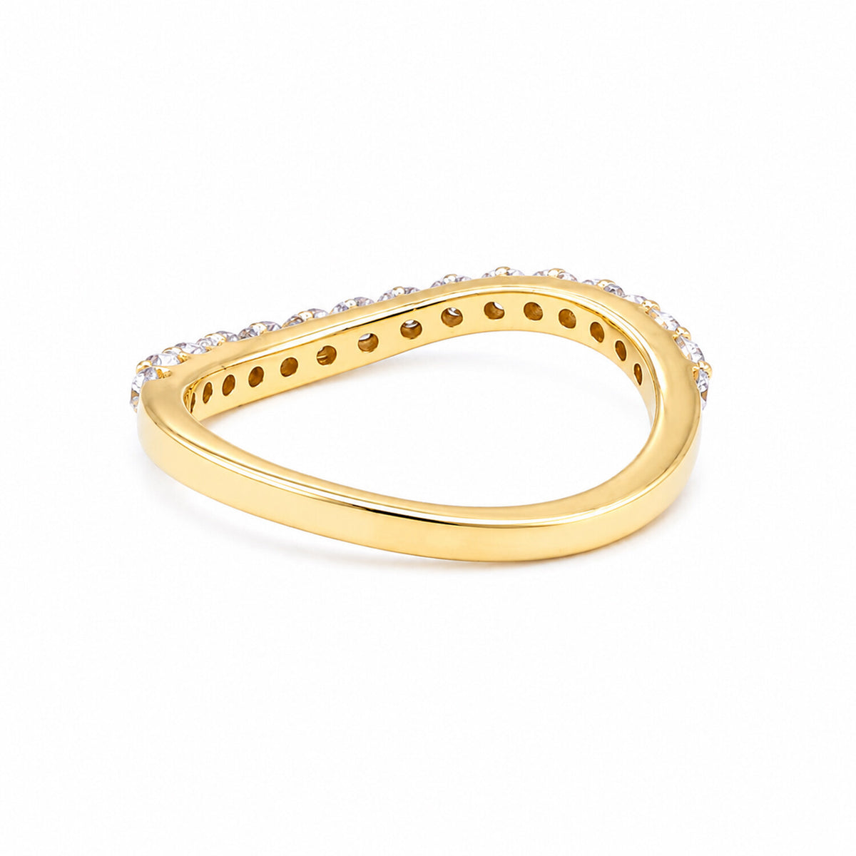 18K Lab Grown Diamond Round Halo Ring (0.18 ct tw) - BIS Hallmarked Gold