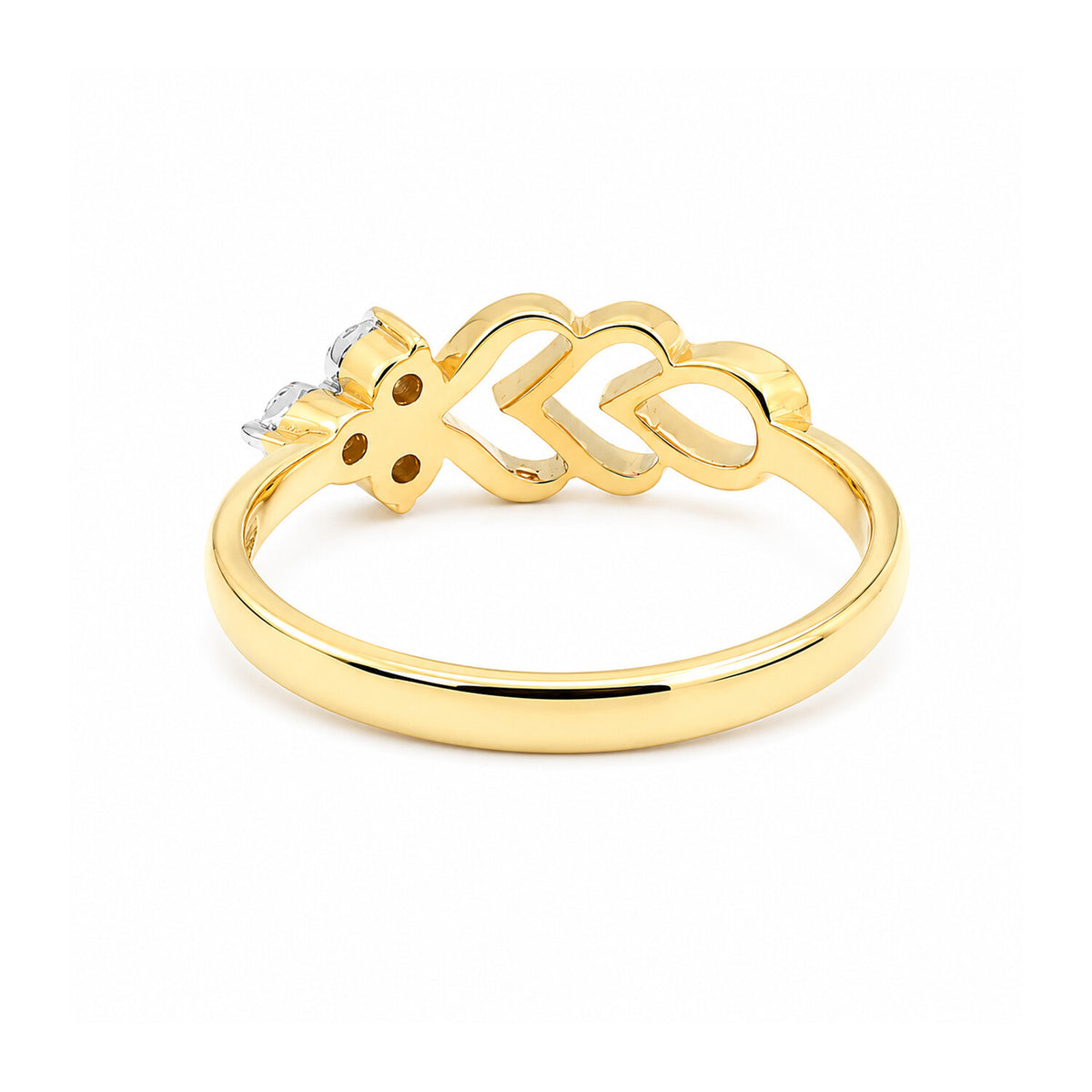 14K/18K Lab Grown Diamond Round Halo Ring (0.18 ct tw) - BIS Hallmarked Gold