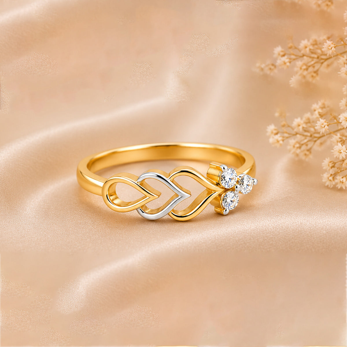 14K/18K Lab Grown Diamond Round Halo Ring (0.18 ct tw) - BIS Hallmarked Gold