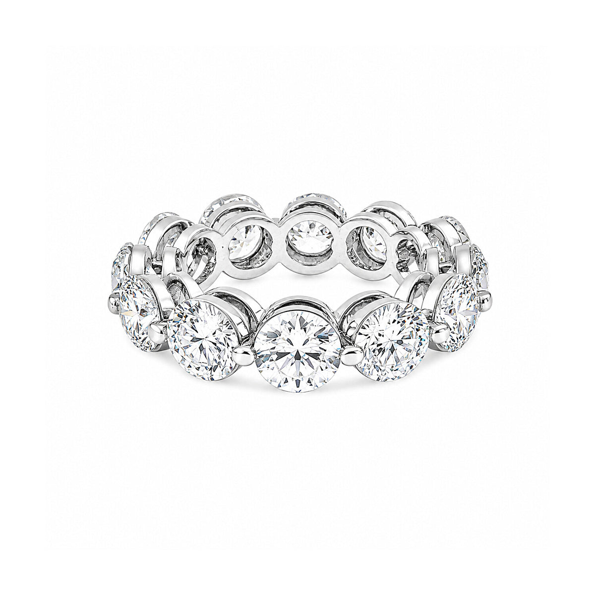 18K Lab Grown Diamond Round Halo Ring (3.12 ct tw) - BIS Hallmarked Gold