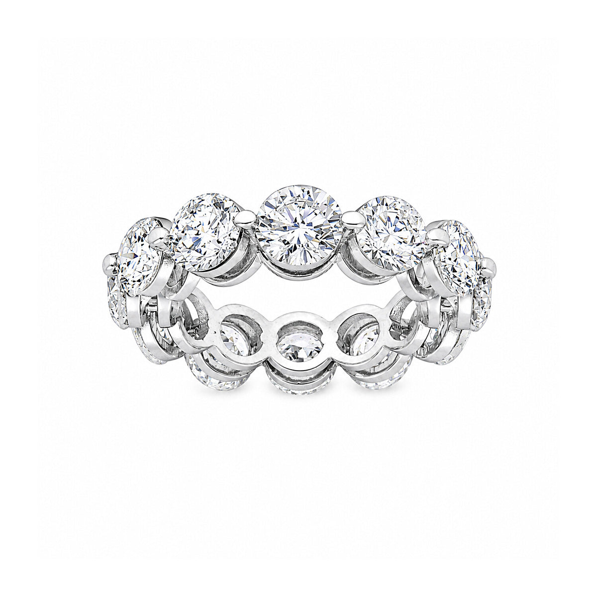 18K Lab Grown Diamond Round Halo Ring (3.12 ct tw) - BIS Hallmarked Gold