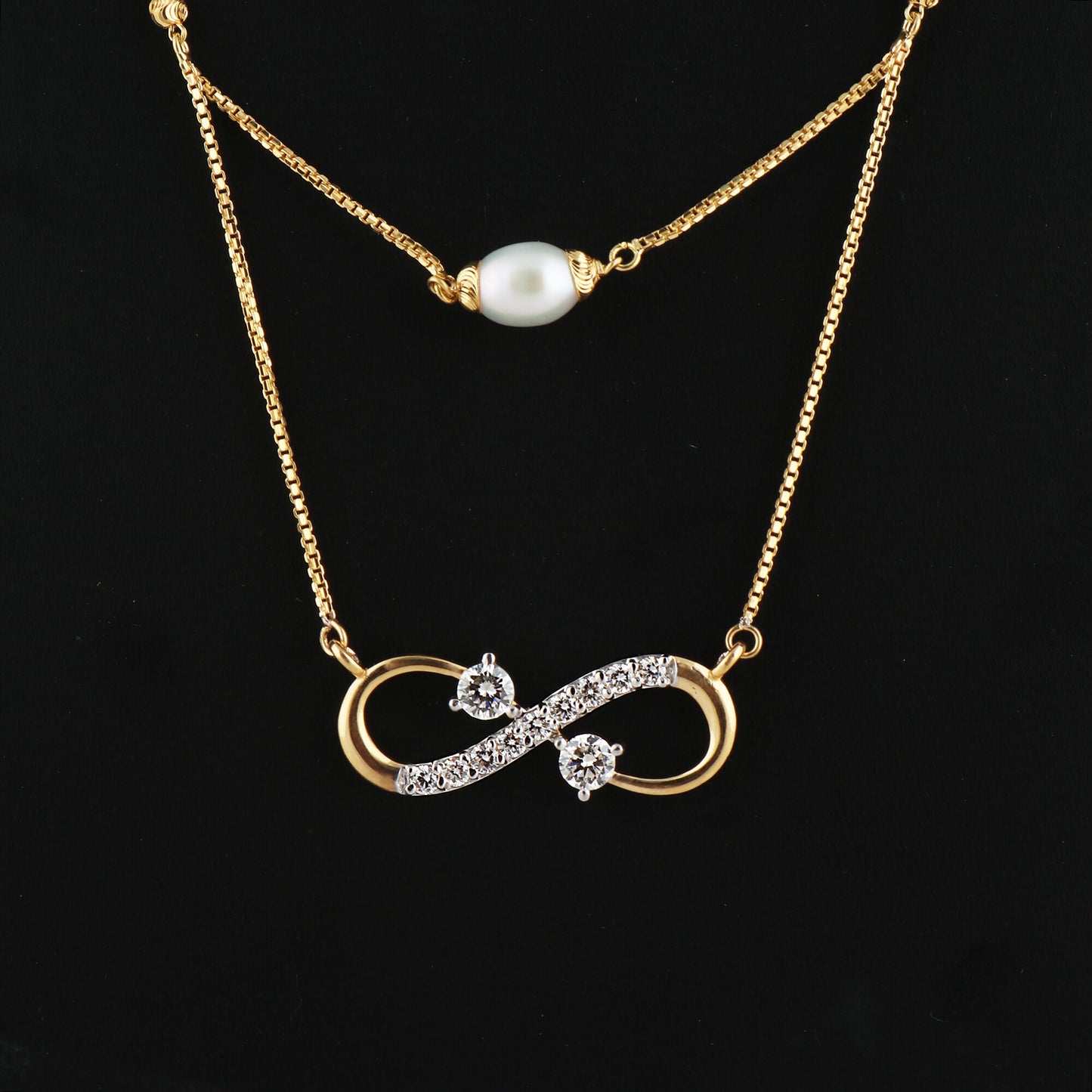 18K Lab Grown Diamond Pendant Necklace – Round Cut, BIS Hallmarked