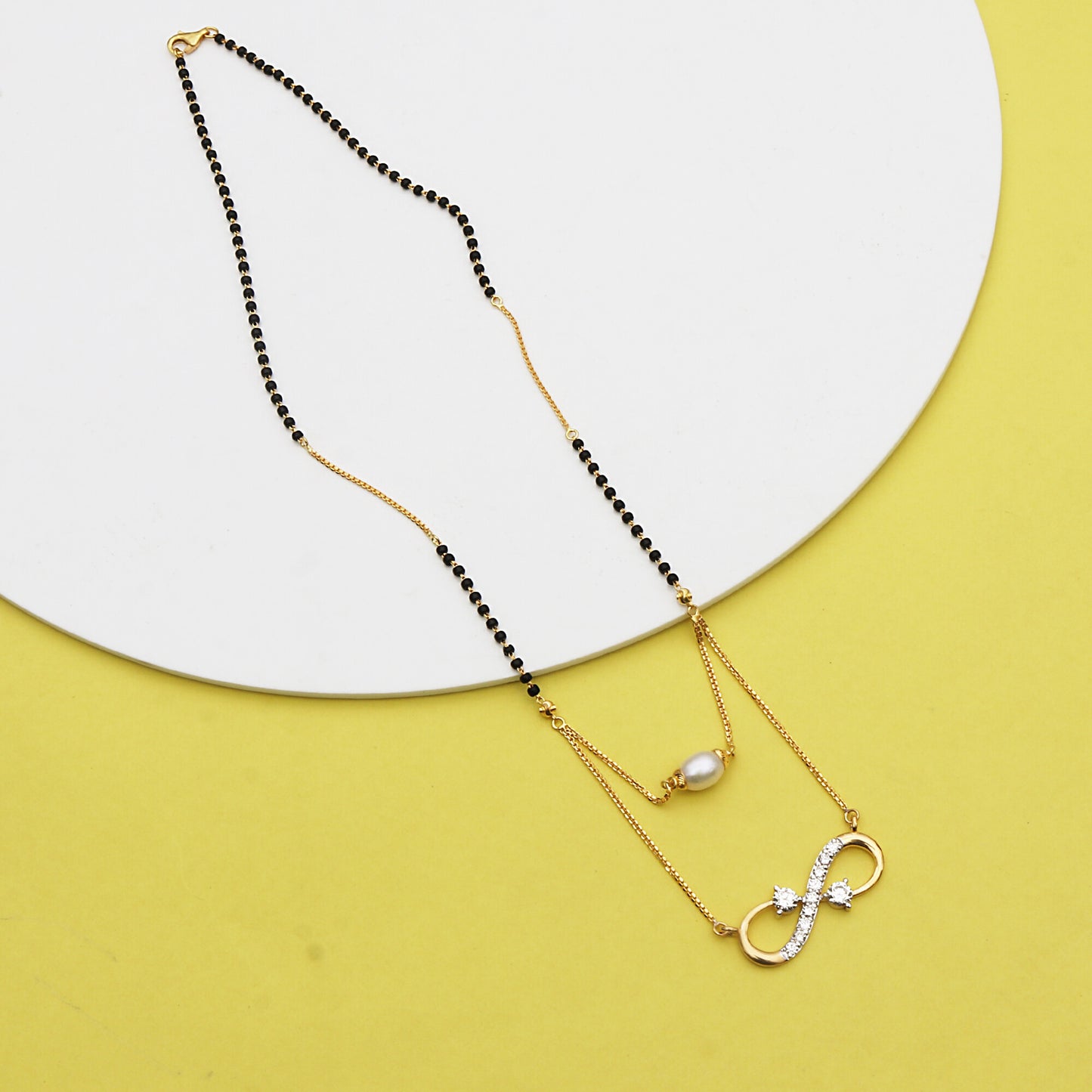 18K Lab Grown Diamond Pendant Necklace – Round Cut, BIS Hallmarked