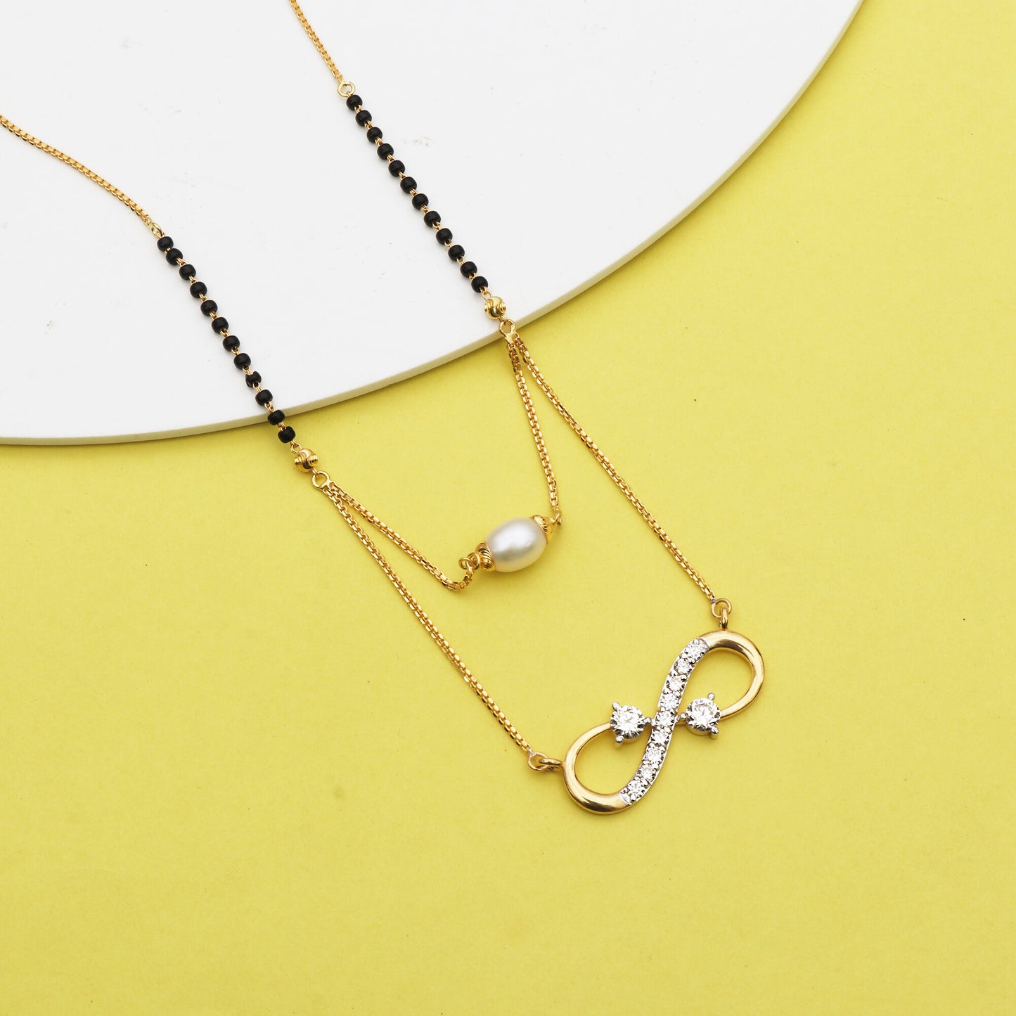 18K Lab Grown Diamond Pendant Necklace – Round Cut, BIS Hallmarked