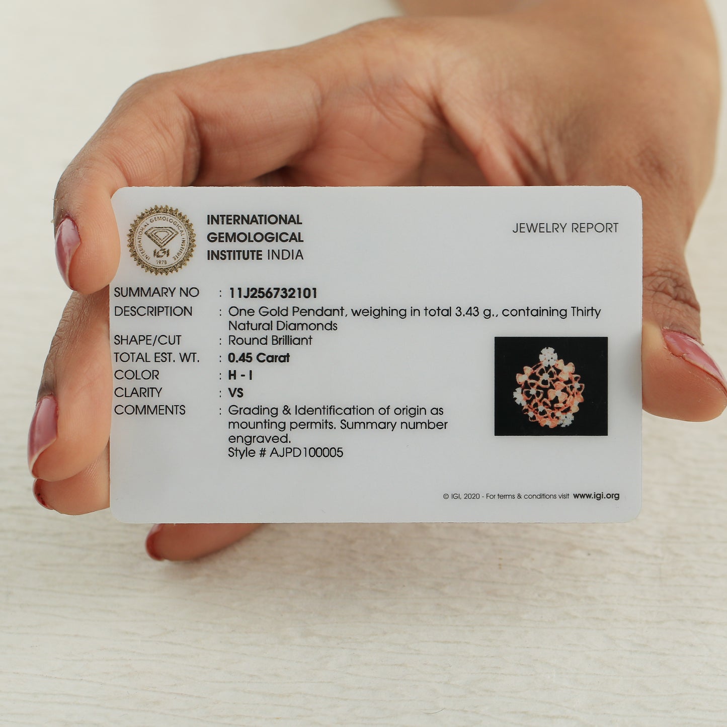 Natural Diamonds Floral Cluster Pendant