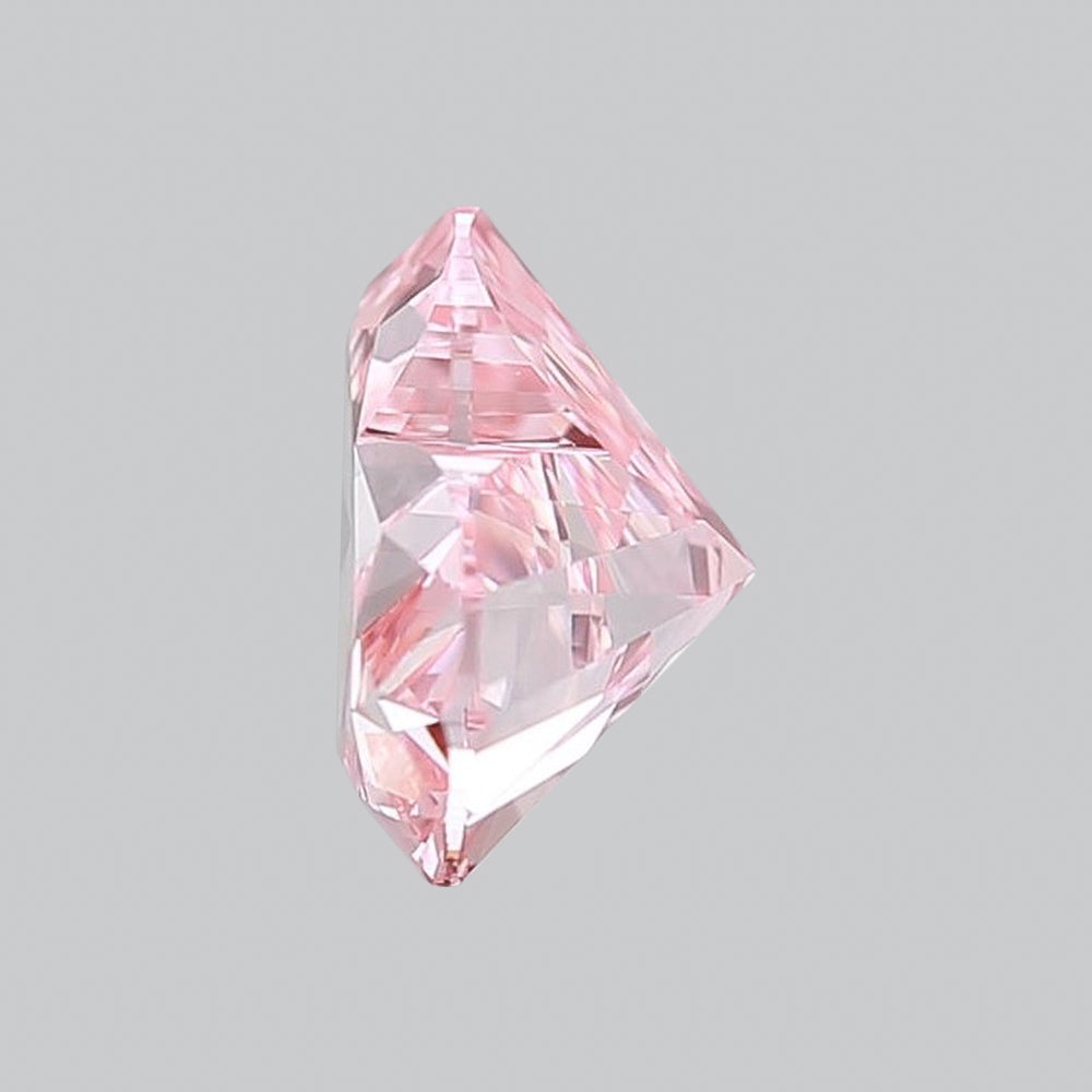 IGI Certified 2.12 Ct. Heart Brilliant CVD Diamond Fancy Vivid Pink VS1 Clarity