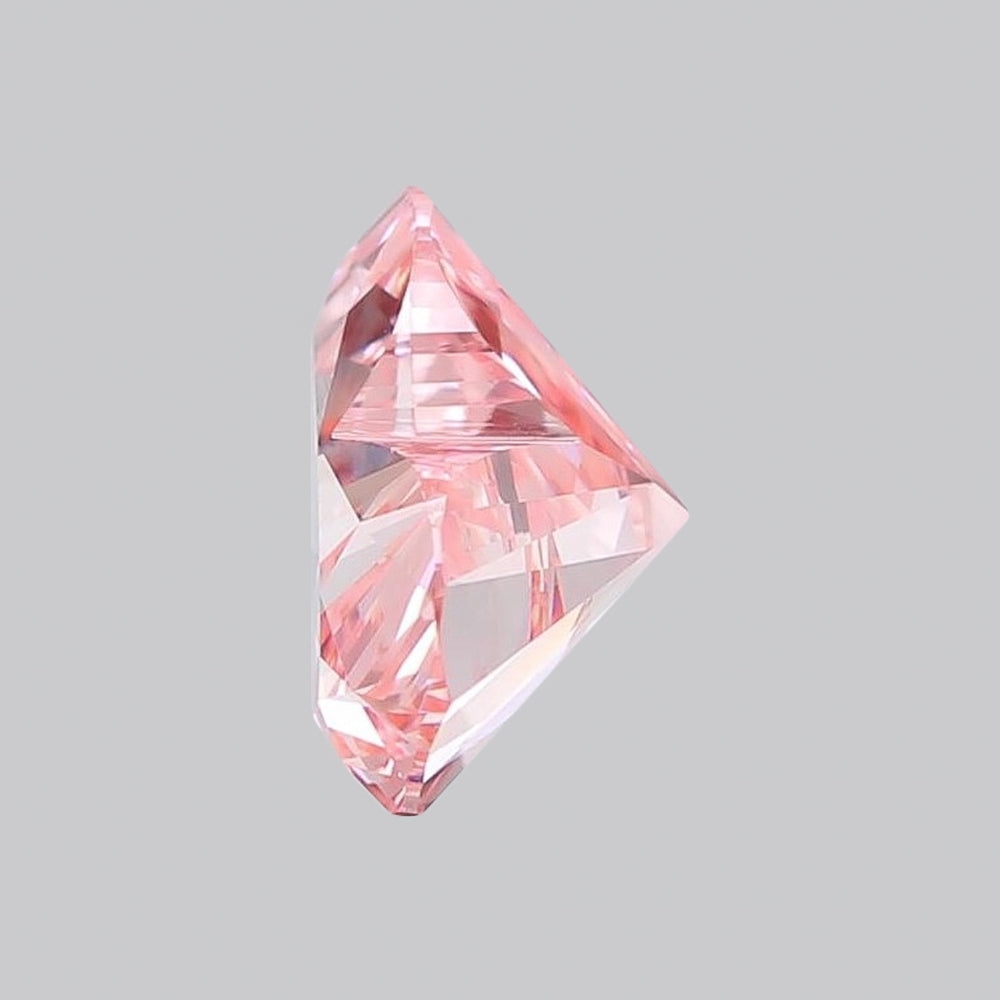 IGI Certified 2.14 Ct. Heart Brilliant CVD Diamond Fancy Vivid Pink VS2 Clarity