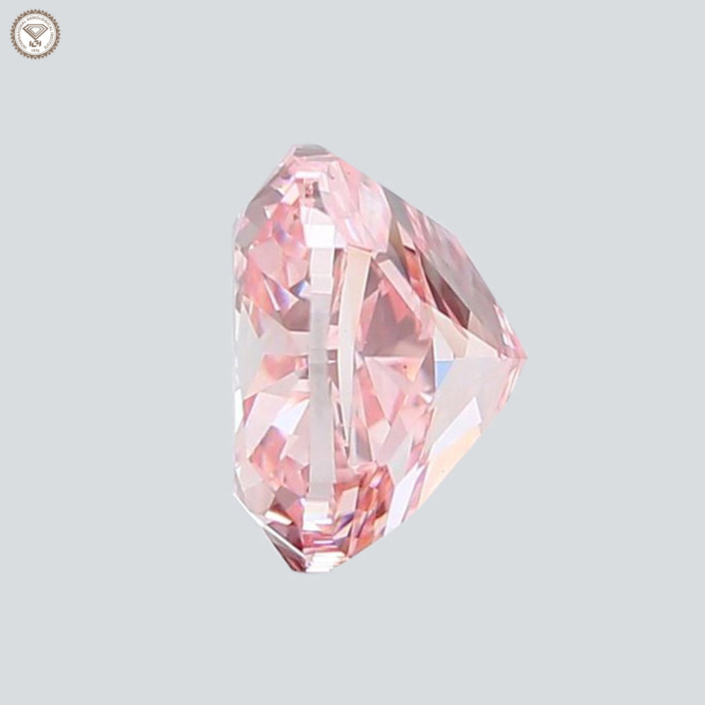 IGI Certified 2.13 Ct. Cushion Cut CVD Diamond Fancy Intense Pink SI1 Clarity