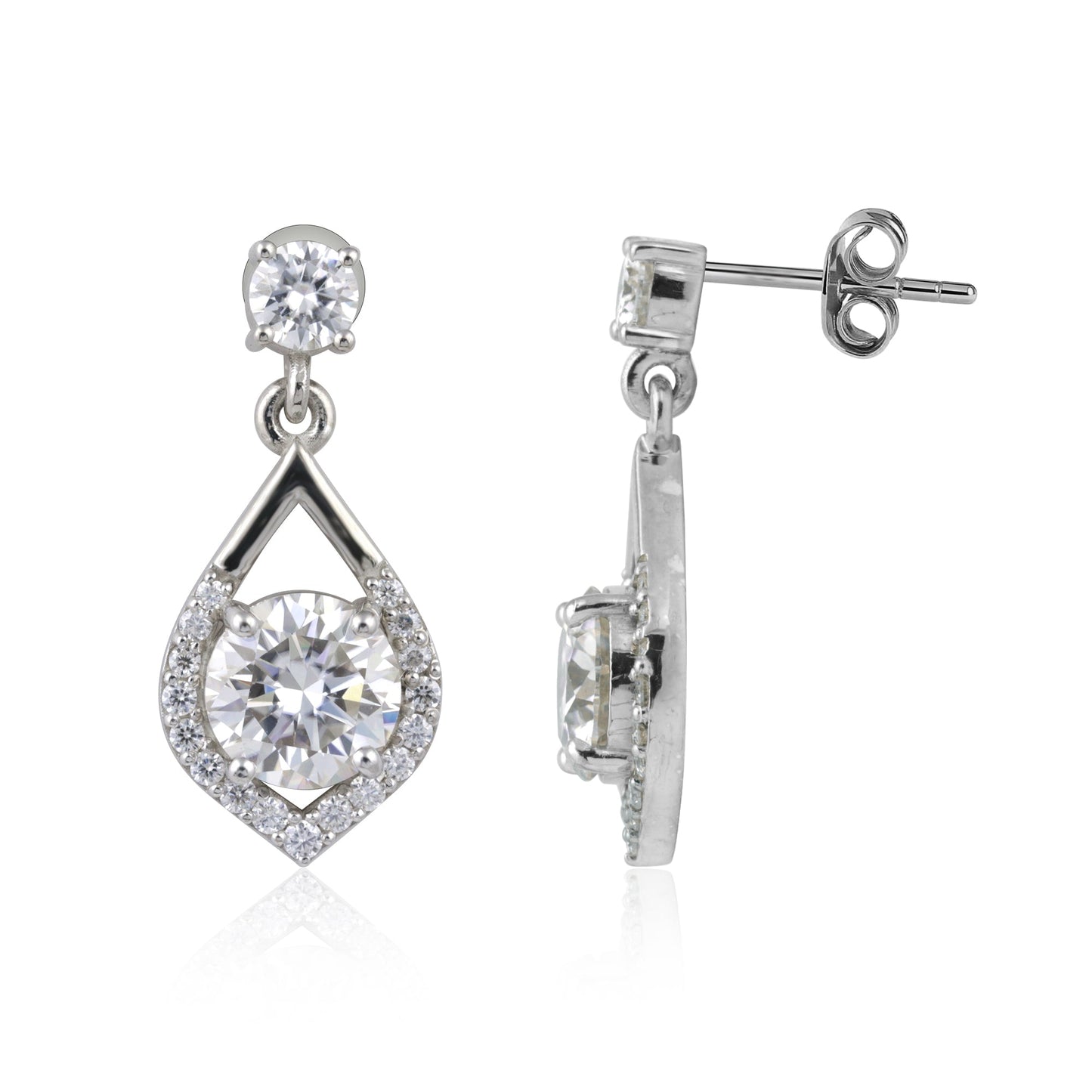 6 Ct Lab Created Round Diamond Studs