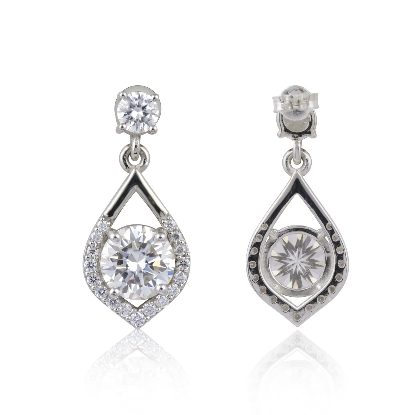 6 Ct Lab Created Round Diamond Studs
