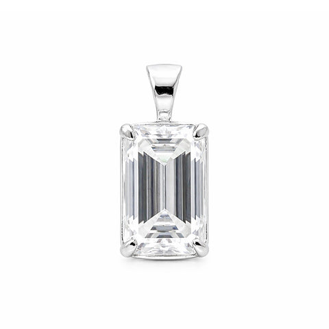 9.50 ct DEW Certified Champagne Moissanite Pendant Gold Vermeil Wedding Gift