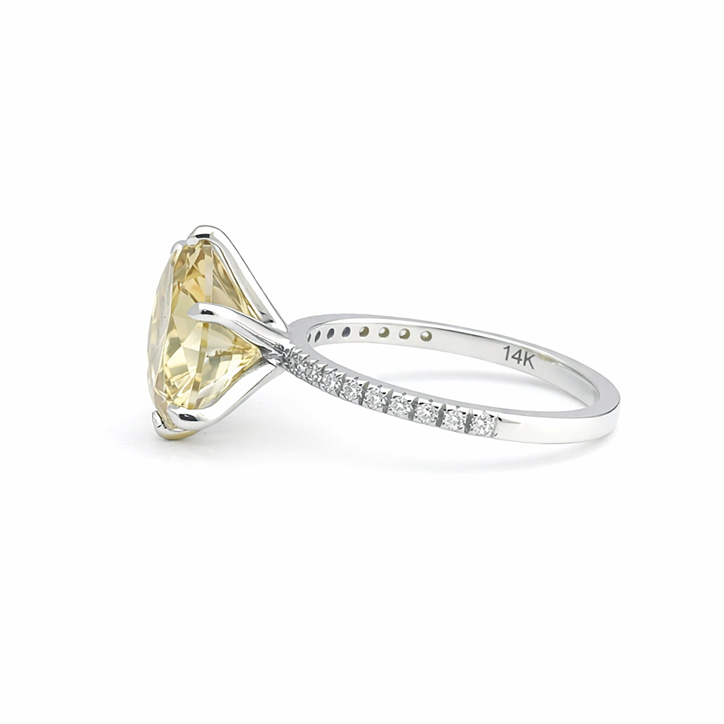 5.50 ct DEW Certified Moissanite Solitaire Ring in – Gift for Wife Jewellery 18K Gold Pla 18K Gold Plated
