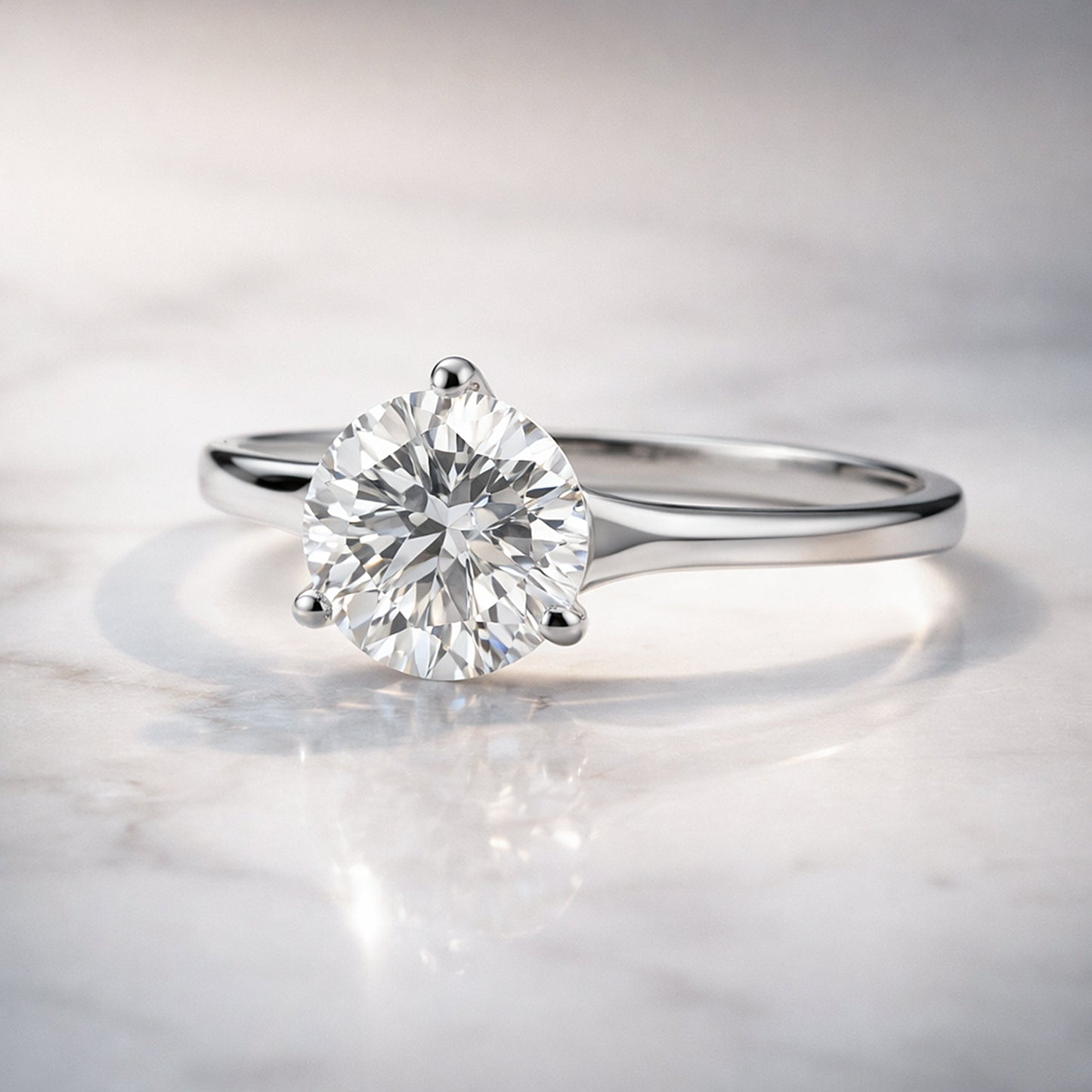 Certified 7.30ct VS1 Round White Moissanite Women Ring 18K Gold Plated
