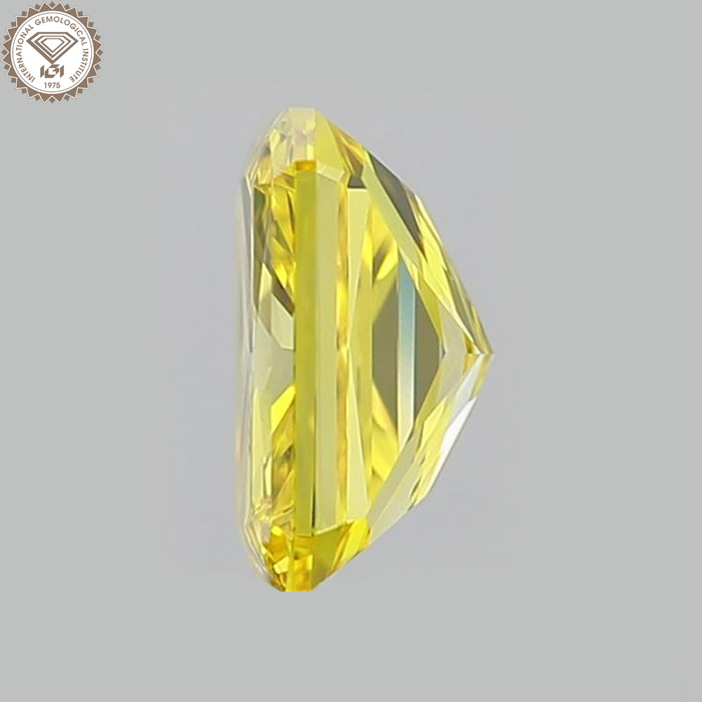 IGI Certified 1.55 Carat Fancy Vivid Yellow Diamond