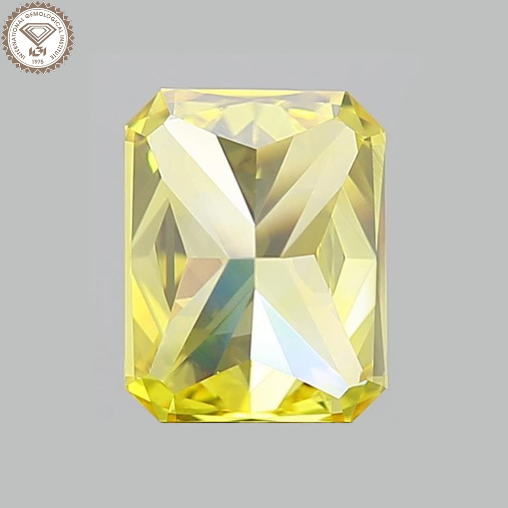 IGI Certified 1.55 Carat Fancy Vivid Yellow Diamond