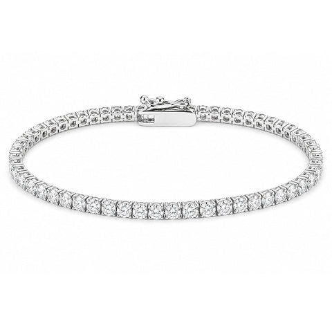 4.75Ct Round Natural Diamond Certified Exquisite Tennis Bracelet 14k White Gold